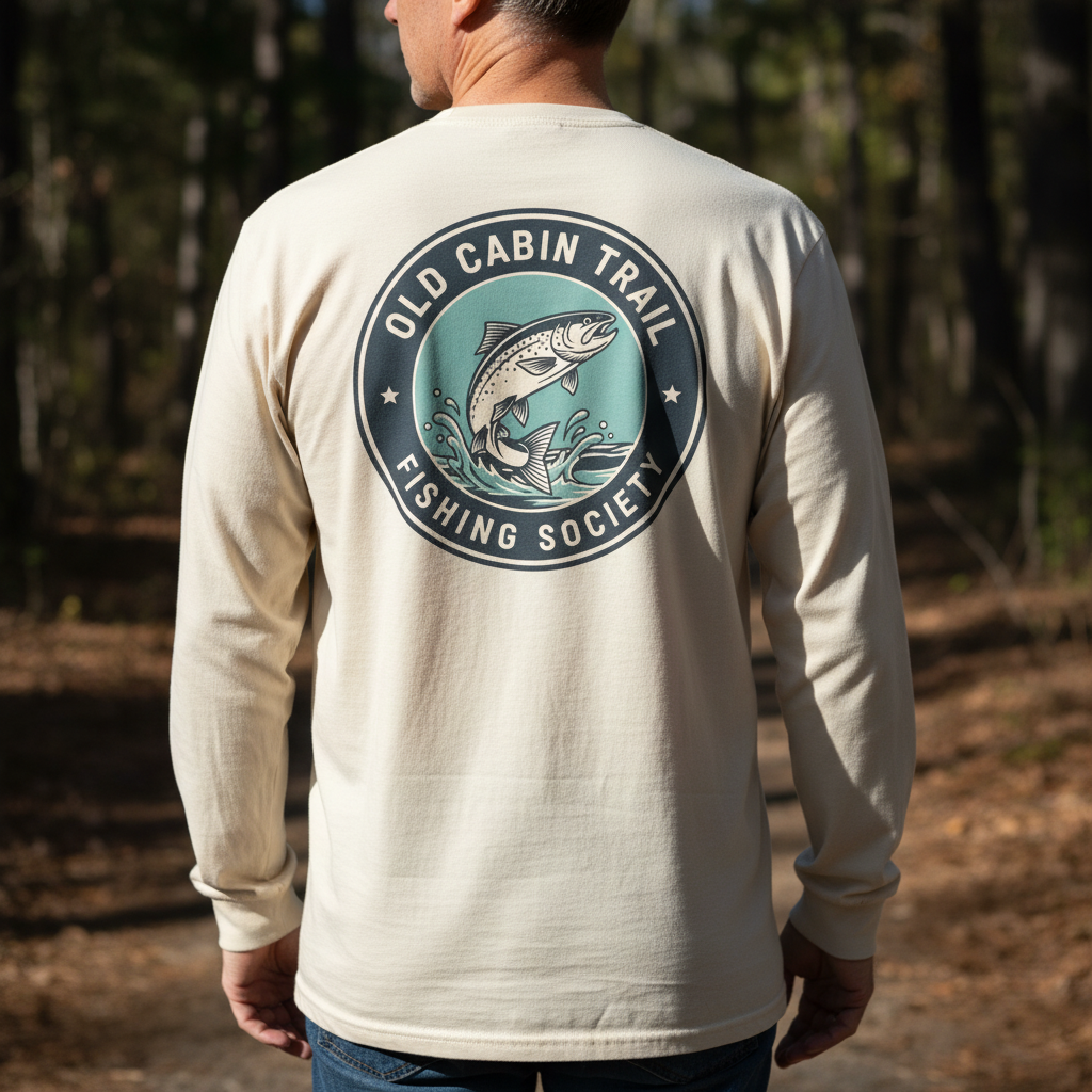 "Fishing Society" Long Sleeve Tee